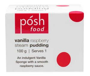 Vanilla Raspberry Steam Pudding
