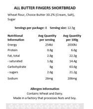 Load image into Gallery viewer, Shortbread All Butter Fingers
