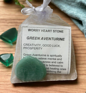 Crystal - Worry Heart Stone
