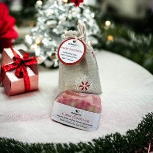 Christmas Soap in gift bag