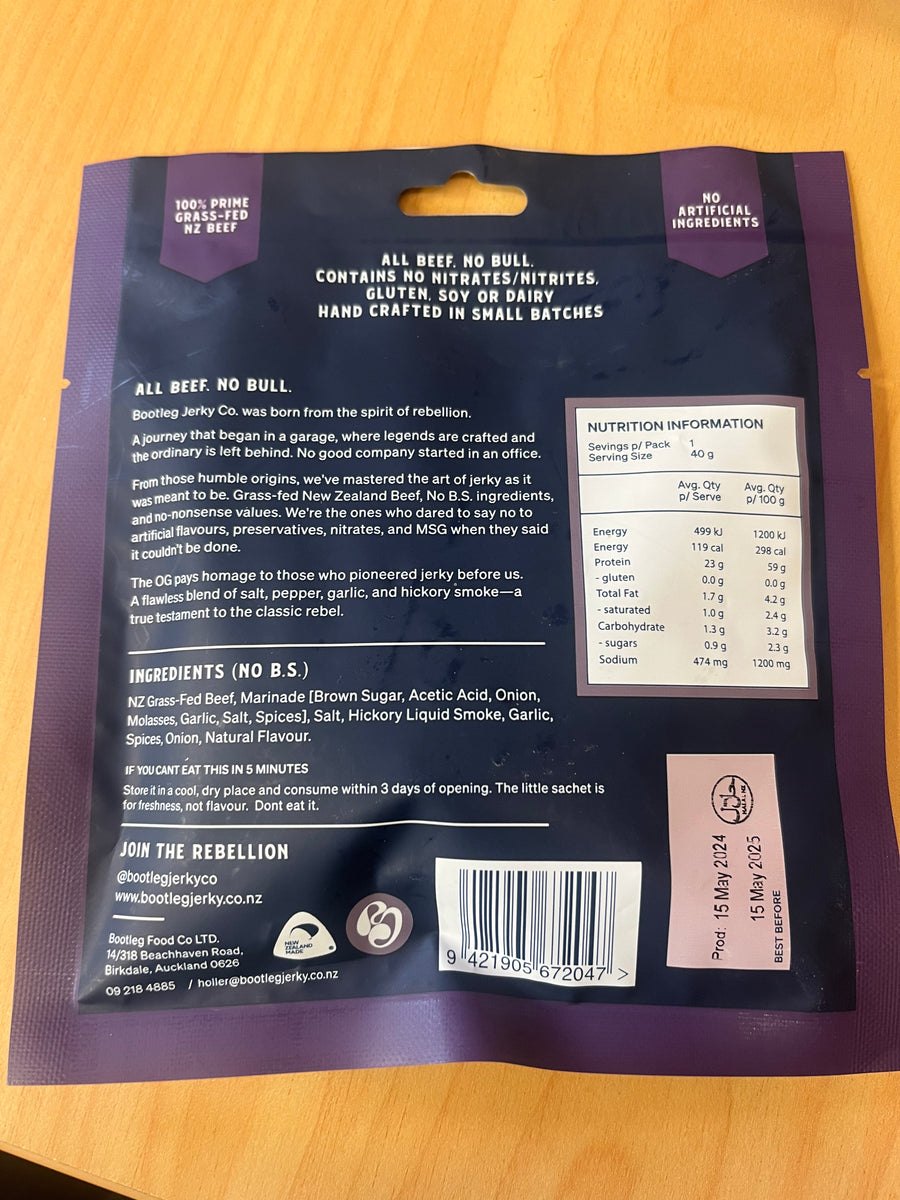 Bootleg Jerky - Beef Jerky – Fields and Co