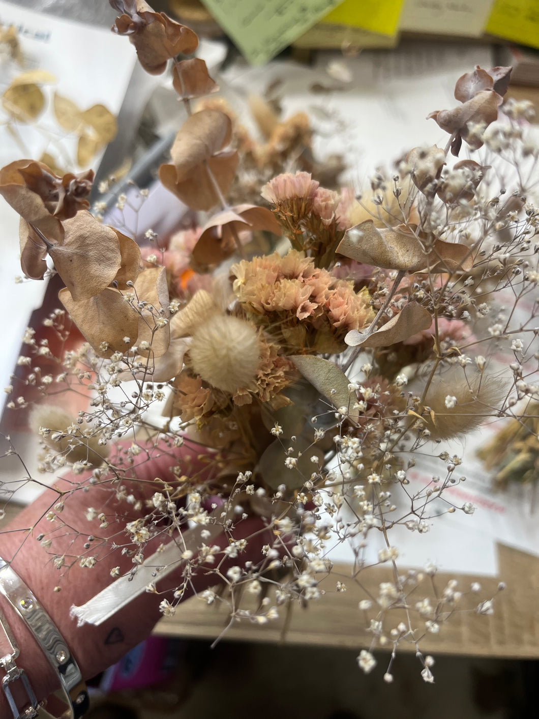 Dried flower mini posies