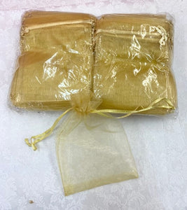 Gold Organza Bags
