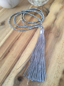 Tassel necklace - Silver