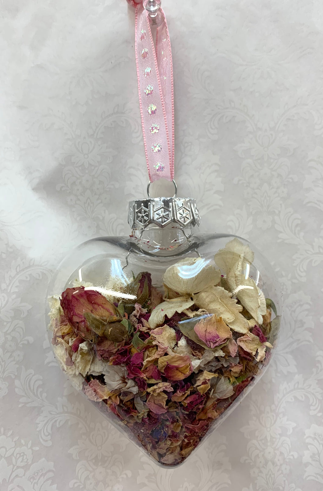 Dried Flower Heart Keepsake